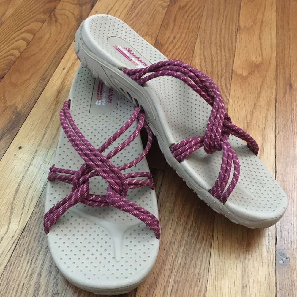 LP Skechers Outdoor Lifestyle Reggae Rope Sandal Women Raspberry Pink